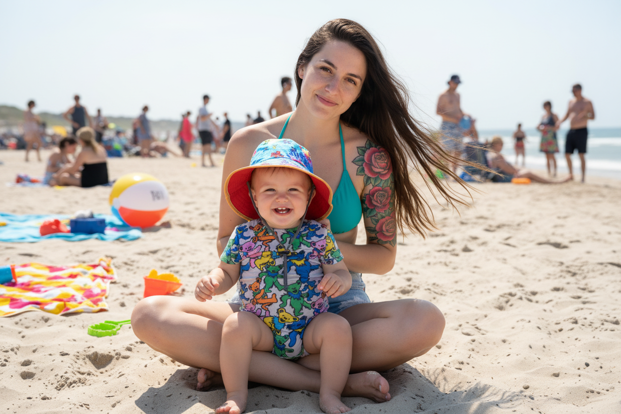 Grateful Dead Beach - Hat One Piece Corrected