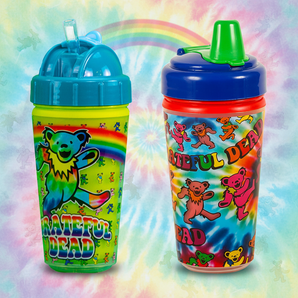 Grateful Dead Sippy & Straw Cup 2-Pack - Styled Background